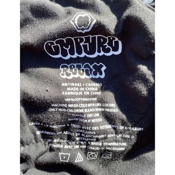 Empyre Corduroy Pants Relaxed Skate Baggy Actual Men's‎ Black Size: 28 - Picture 4 of 6